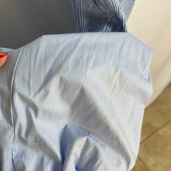 TCEC Light Blue Smocked Bubble Dress - Picture 3 of 3